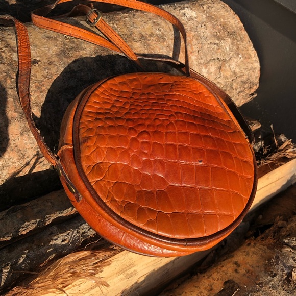 The Trend Vintage Boho Purse - Circular - Leather- Mini Crossover - Picture 2 of 7